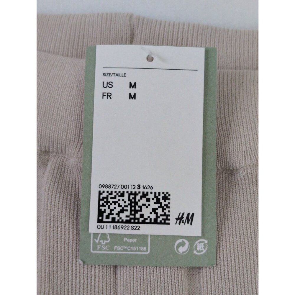 H&M Beige Ribbed Knit Pants - Picture 7 of 14